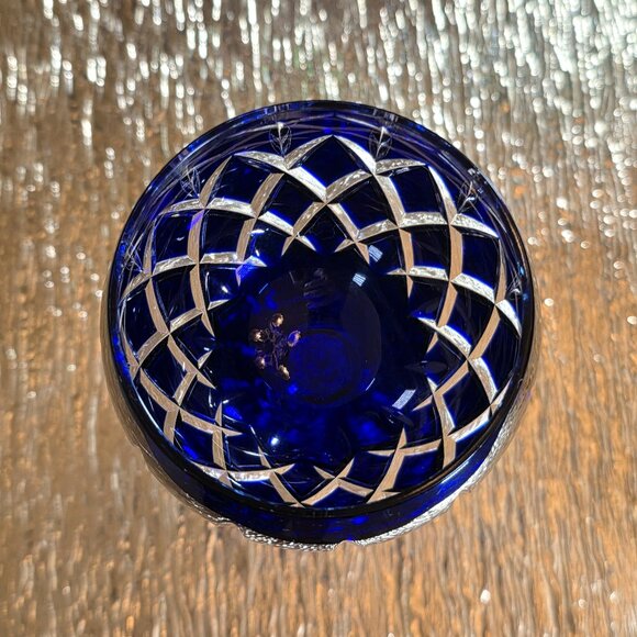 NEW AJKA ARABELLA SET 4 Cut Crystal Wine Goblets Stem Glass HUNGARY Hand Made - Picture 3 of 10